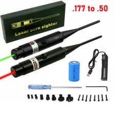 Laser Bore Sight Collimator .177 to .50 Caliber Bore Sighter For Rifles Handgun