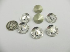 Rare Swarovski 1222 Crystal F 16MM Off Center Rivoli Stones
