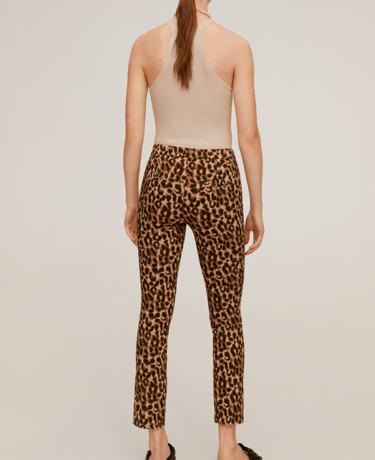 Pantalon Skinny Mango En Coton Gris Clair - Taille 38, Neuf Avec étiquette, Fermeture éclair