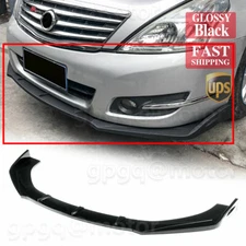 For Nissan Altima 2006-2018 Glossy Black Front Bumper Splitter Spoiler Lip Kits