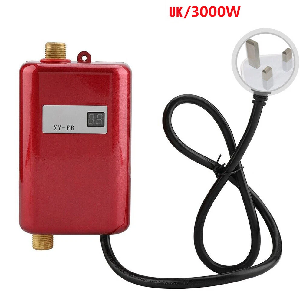 3KW Mini Electric Water Heater 220V Tankless Instant Hot Water Heater Boiler  LCD | eBay