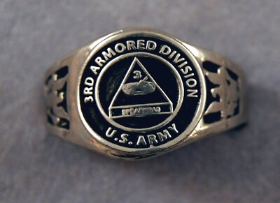 3rd Armored Division ring 3d Armor Unit Insignia SPEARHEAD