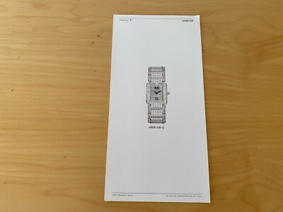 PATEK PHILIPPE Ficha de dosier 2001 - TWENTY-4 Ref. 4908/100 G