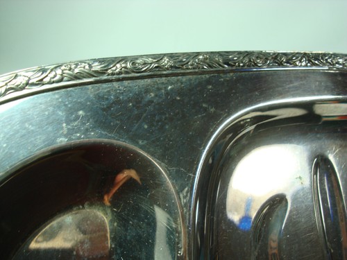 Heavy Silver Tray Plated Meat Platter Rogers Oneida Partitioned - Picture 5 of 10