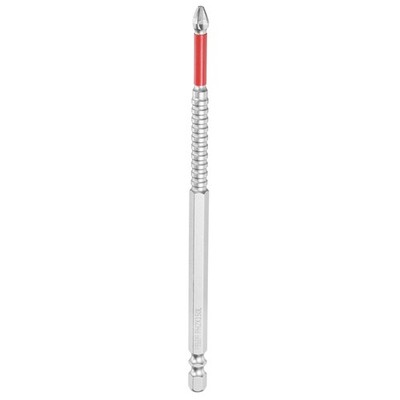 für PH2 Anti-Rutsch Phillips-Schraubenbit 1/4'' Schaft 6'' Magnetisch Silber/Rot