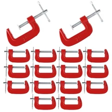 AKOLAFE 16 Pack 2 Inch C Clamps Set, Heavy Duty C-Clamp for Woodworking, Quic...