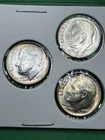 Lot of 3- 1963 Roosevelt Dimes -90% Silver-US Circulated Junk Coins