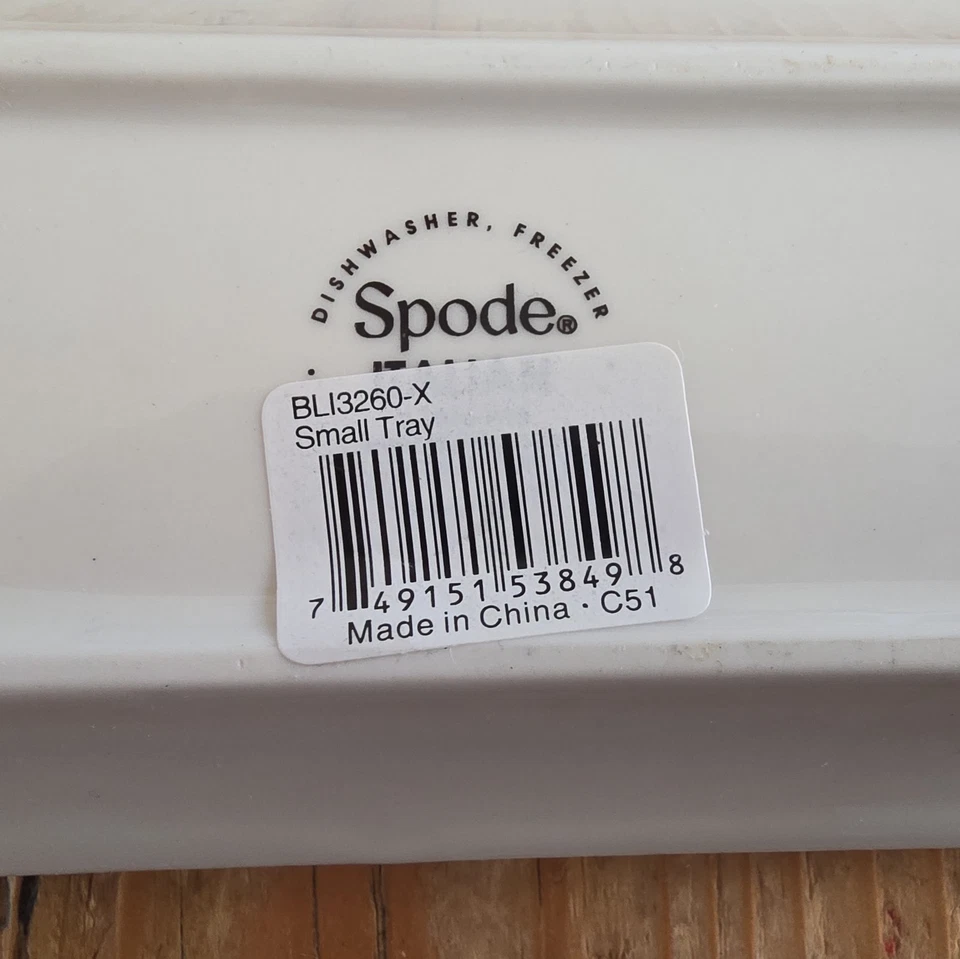 Spode Blue Italian Small Serving Tray, Porcelain, 9 Inch - Blue White - Image 3 of 3