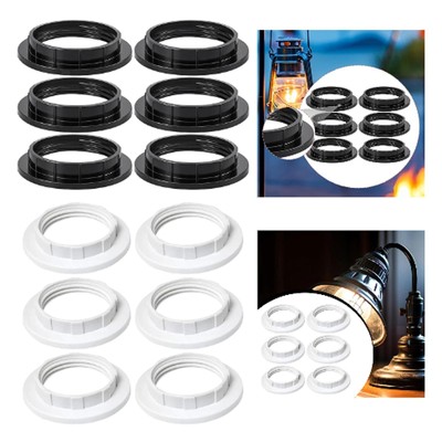 6Pcs E26/E27 Licht Buchse Schatten Ringe Adapter für Anhänger Lichter Tisch