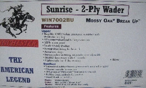 Proline 7002BU-8 Winchester Sunrise Camo Chestwader - Image 4 of 4