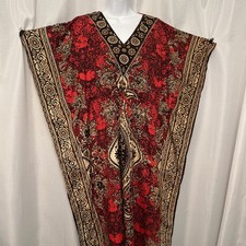 Caftan Kaftan Maxi Dress One Size Dashiki Boho Tribal Festival Colorful