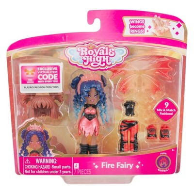 3 Inch Fire Fairy Doll with Accessories and Redeemable Game Code for Kids
