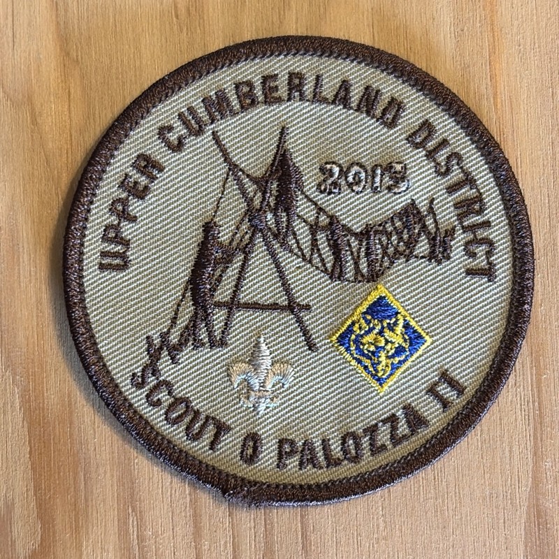 BSA 2013 Upper Cumberland District Scout O Palozza II Scout Rope Bridge Patch