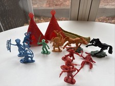 Vintage Cowboys And Indians Figure Lot