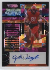 2023 Leaf Vivid Sideline Painting Black Crystals 4/5 Josh Whyle #SP-JW1 Auto xr1