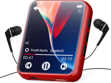 Lecteur MP3 32 Go Bluetooth 5.0, de Musique Portable avec... Rouge