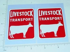 Pair Buckeye/Dunwell Cattle Livestock Trlr Stickers BK-003