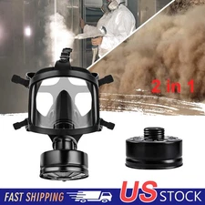 Full Face Gas Mask, Gas Masks Survival Nuclear and Chemical with 40Mm Activated