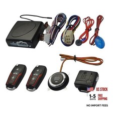 Keyless Entry Car Alarm System with Remote Start Starter and Push Engine Start