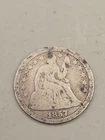 1857 Seated Liberty Silver Dime 10C - Philadelphia Mint