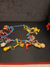 Vintage 1980s Bell Charms Necklaces 28 Charms