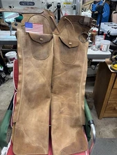 Western Cowboy  Shotgun Chaps / SASS Shooter Custom Made In USA.