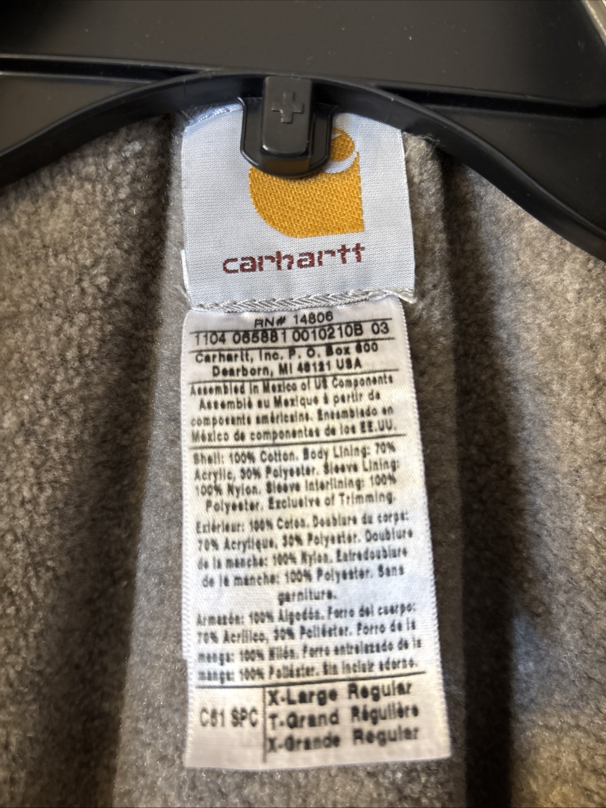 Vintage Carhartt Jacket Men’s Dark Green Size X-Large thumbnail 3