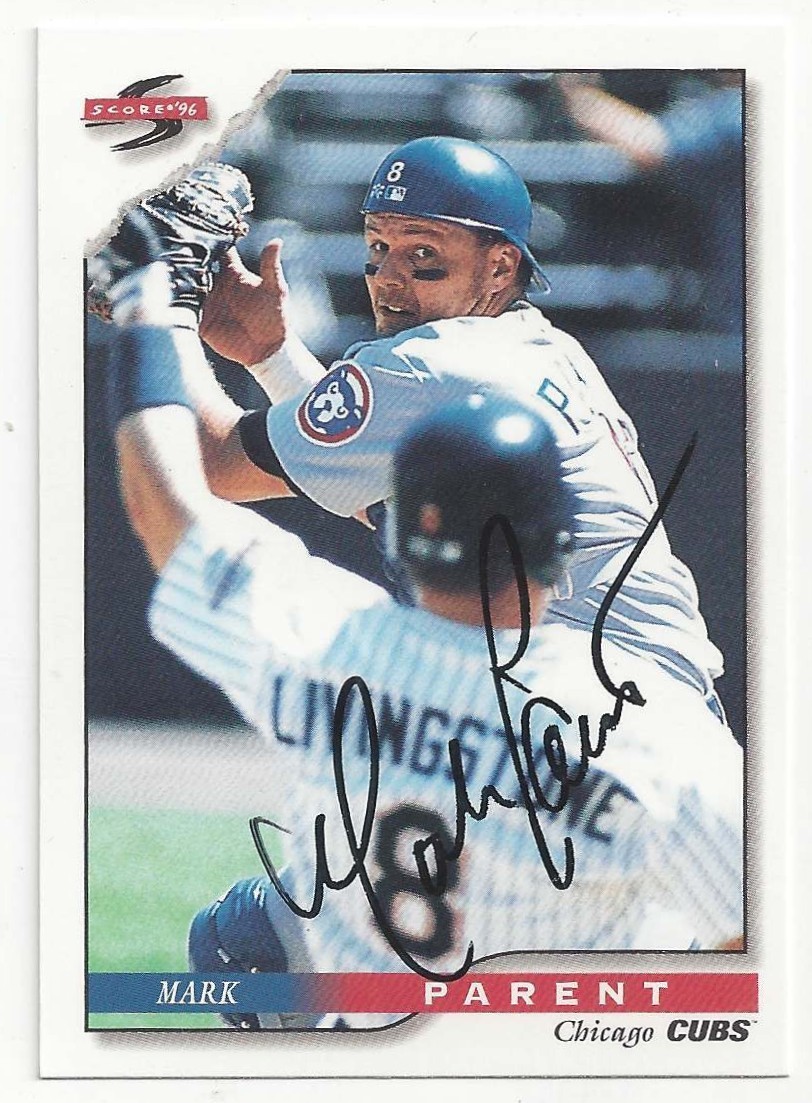 Mark Parent Chicago Cubs 1996 Score #173 Signed Card