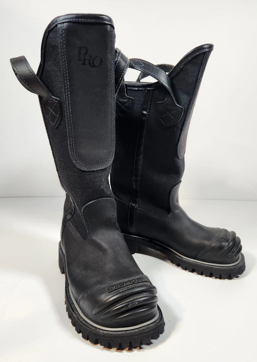 PRO Warrington Fire Fighter Boots Size 9.5 3E Leather Bunker Turnout Structure PRO Warrington Fire Fighter Boots Size 9.5 3E | Mercari main image 3
