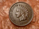1899 Indian Head Cent Penny AU. About Uncirculated #5