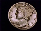 1935-D  Mercury Dime,  Very Good to nearly Fine Grade