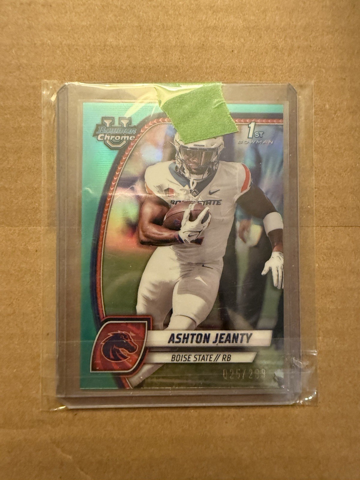 2024 BOWMAN U CHROME AQUA REFRACTOR /299 ASHTON JEANTY #17 🏈
