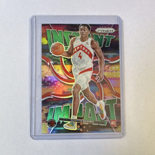 Panini Prizm Scottie Barnes Instant Impact Green Rookie Toronto Raptors NBA Card