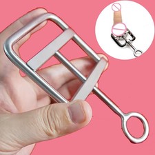 Screw Stainless Steel Scrotum Ball Crusher Testicle Clamp Weight Ball Stretching