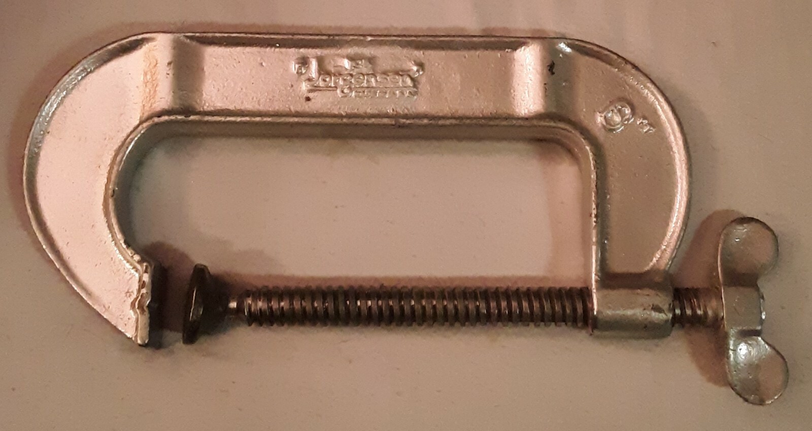 Vintage C Clamp 6" Opening Model 106 Swivel Screw