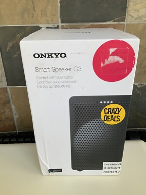 New Black ONKYO VC-GX30(B)CUP G3 Voice Controlled Smart Speaker Google  Assistant