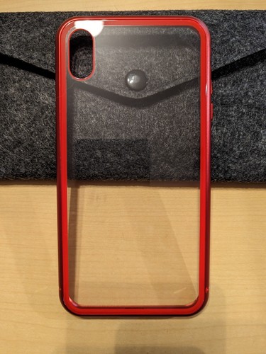 iPhone XS MAX, Metal Frame, Tempered Glass Back Cover - Afbeelding 1 van 6