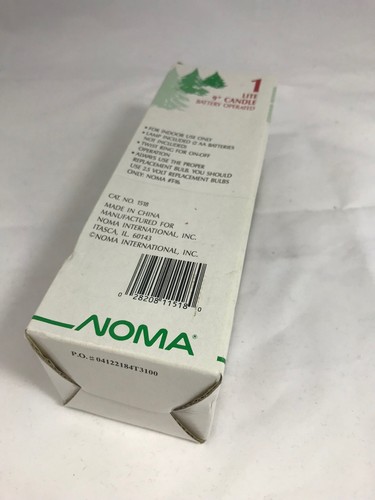 Vintage Noma 9 Inch Battery Operated Candle Lite - Picture 3 of 6