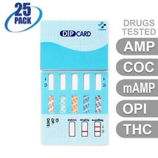 Mintegrity [25pk] 5-Panel Dip Card Urine Drug Test  #MI-WDOA-254