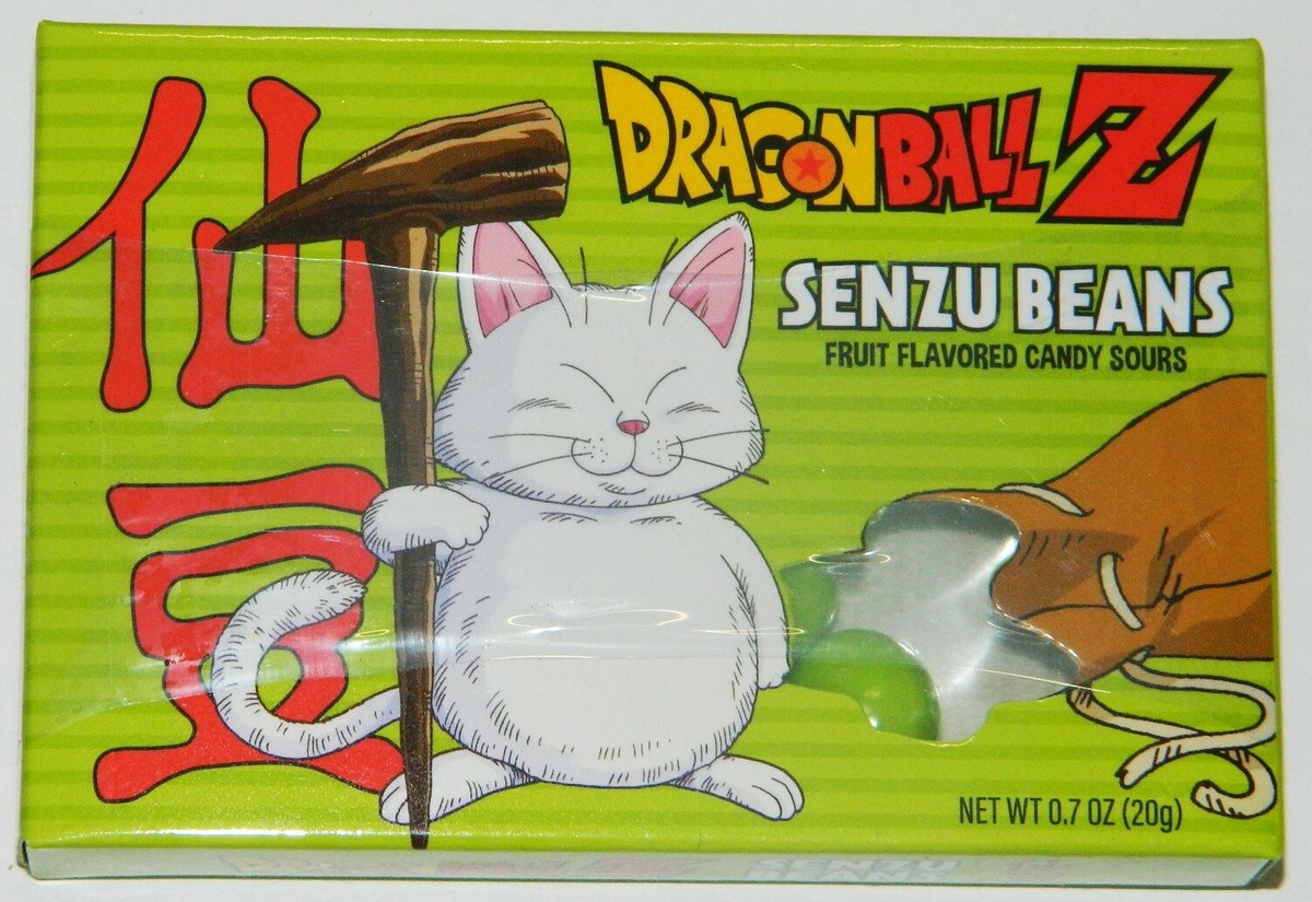 Dragon Ball Z DBZ Anime Senzu Beans Candy Sours In Illustrated Box
