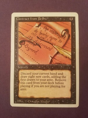 Contract from Below - 3rd Edition/Revised MTG Magic the Gathering Reserved List | eBay Contract from Below - 3rd Edition/Revised MTG Magic the Gathering Reserved List | eBay