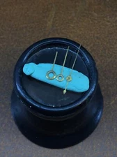 Vintage Landeron Cal 13 Chronograph Hands. Gold / Gilt