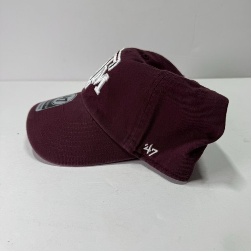 Texas A&M Aggies '47 Brand Clean Up hat cap adjustable NCAA New Red Gig Em Dad - Picture 3 of 6