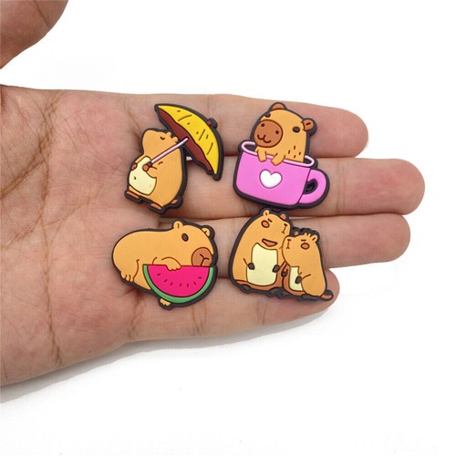 20PCS Cartoon Capybara Croc Shoe Charms For Croc Jibbitz Clog Sandals Pins Decor - Picture 5 of 10