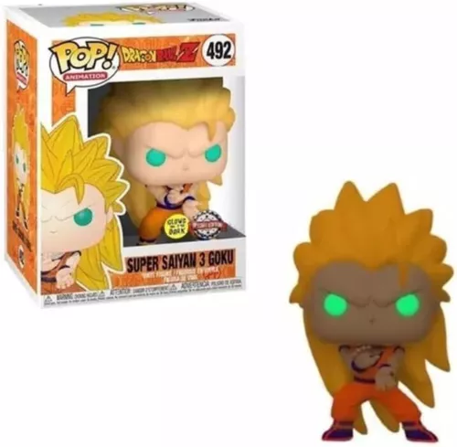 Funko Pop! Dragonball Z Super Saiyan 3 Goku Brilla en la Oscuridad GITD EXC