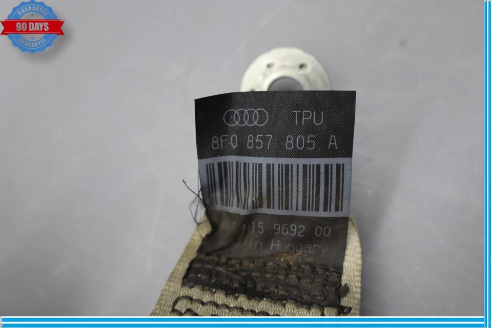 Cinturón de seguridad trasero izquierdo lado conductor Audi A5 A5 Quattro 10-12 OEM Foto 4 de 4