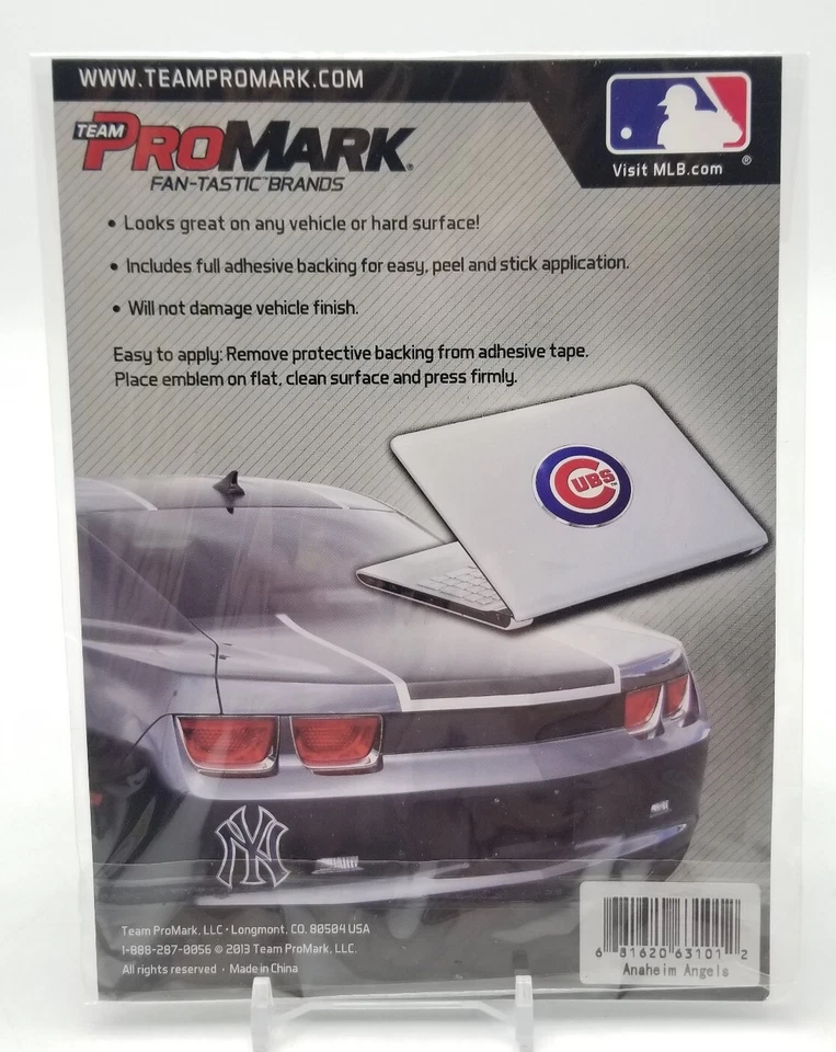 Team ProMark LOS ANGELES ANGELS Automotive Team 3D Aluminum Emblem MLB New NOS - Image 4 of 4