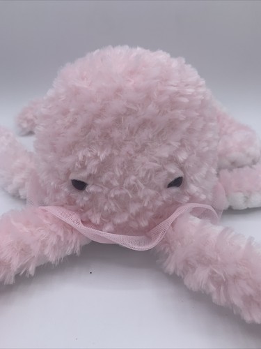 Manhattan Toy Company Octopus Plush Pink Off-White Adorables Stuffed Ribbed - Picture 2 of 5