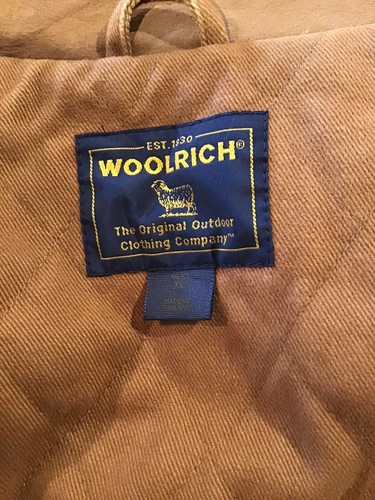 Giacca lana vintage Woolrich uomo taglia XL Loden Heather 16286 collo pelle. - Foto 9 di 11