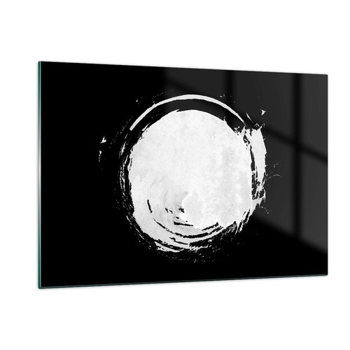 Tableau Déco ARTTOR - Impression Sur Verre 120x80 Cm - Motif Graffiti Moderne - Violet